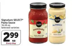 Albertsons Signature Select pasta sauce offer