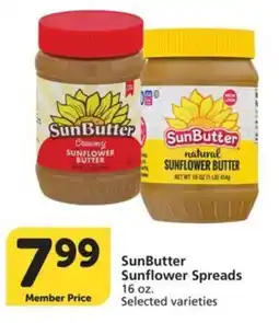 Albertsons Sunbutter sunflower spreads offer