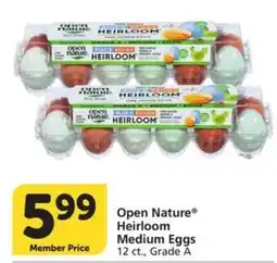 Albertsons Open Nature Heirloom Medium Eggs offer