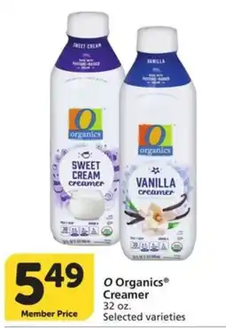 Albertsons O Organics Creamer offer