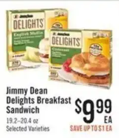 Haggen Food Jimmy Dean Delights Breakfast Sandwich offer