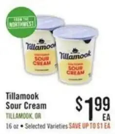 Haggen Food Tillamook Sour Cream offer