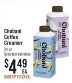 Haggen Food Chobani Coffee Creamer offer