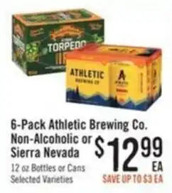 Haggen Food Athletic Brewing Co. Non-Alcoholic or Sierra Nevada offer