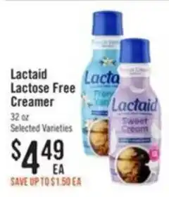 Haggen Food Lactaid Lactose Free Creamer offer