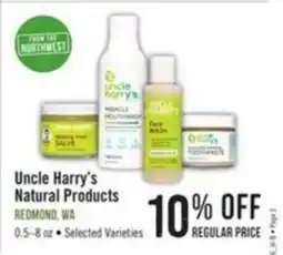 Haggen Food Uncle Harry's Natural Products offer