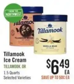Haggen Food Tillamook ice cream offer