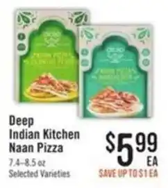 Haggen Food Deep Indian Kitchen Naan Pizza offer