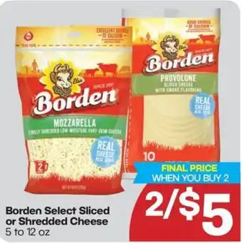 Harp's Market Borden Select Sliced or Shredded Cheese offer