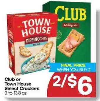 Harp's Market Club or Town House Select Crackers offer