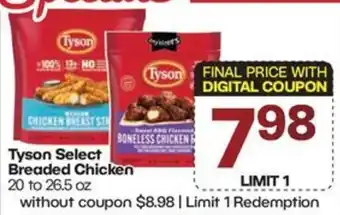 Harp's Market Tyson Select Breaded Chicken offer