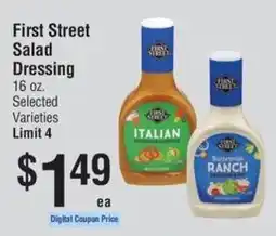 Smart & Final First Street Salad Dressing offer