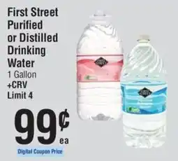Smart & Final First Street Purified or Distilled Drinking Water offer