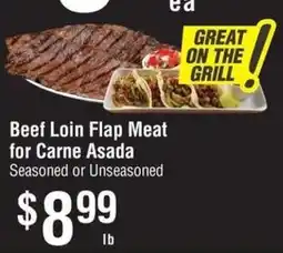Smart & Final Beef Loin Flap Meat for Carne Asada offer