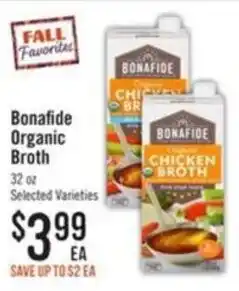 Haggen Food Bonafide organic broth offer