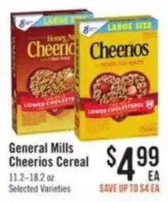 Haggen Food General Mills Cheerios Cereal offer