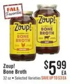 Haggen Food Zoup! Bone Broth offer