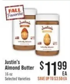 Haggen Food Justin's Almond Butter offer