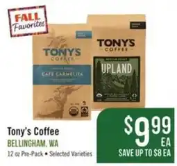 Haggen Food Tony's Coffee offer