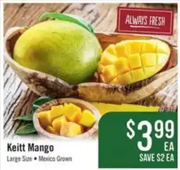 Haggen Food Keitt Mango offer