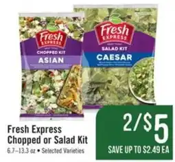Haggen Food Fresh Express Chopped or Salad Kit offer