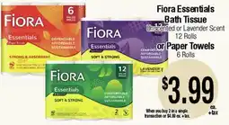 Big Saver Foods Flora Essentials Bath Tissue offer