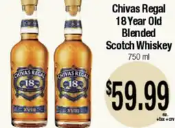 Big Saver Foods Chivas Regal 18 Year Old Blended Scotch Whiskey offer