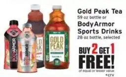 Ray's Food Gold Peak Tea or BodyArmor Sports Drinks offer