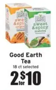 Ray's Food Good Earth Tea offer