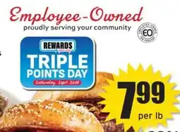 Ray's Food Rewards triple points day offer