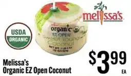 Jons International Melissa's Organic EZ Open Coconut offer