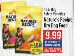 Hometown Market Nature's Recipe Dry Dog Food offer