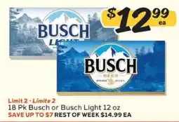 Winn Dixie Busch or Busch Light offer
