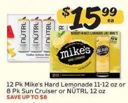 Winn Dixie Mike's Hard Lemonade or Sun Cruiser or NÜTRL offer