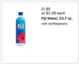 Walgreens Fiji Water, 23.7 oz offer