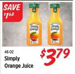 Rouses Simply Orange Juice offer