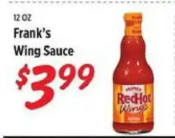 Rouses Frank's Wing Sauce offer