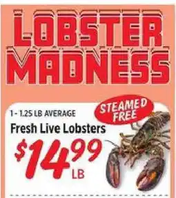 Rouses Fresh Live Lobsters offer