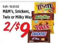 Rouses M&M's, Snickers, Twix or Milky Way offer