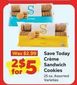 Save a Lot Crème Sandwich Cookies offer