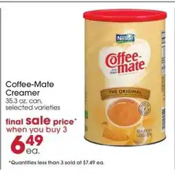 Giant Eagle Coffee mate Creamer offer
