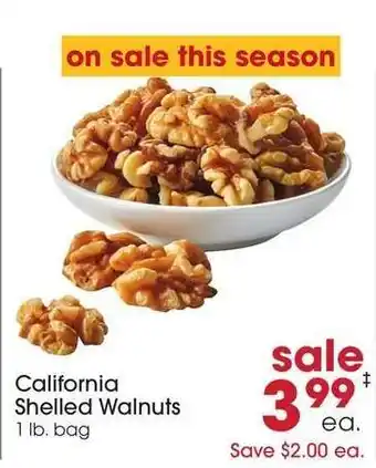 Giant Eagle California Shelled Walnuts offer