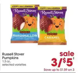 Giant Eagle Russell Stover Pumpkins offer