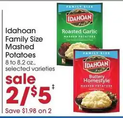 Giant Eagle Idahoan Family Size Mashed Potatoes offer