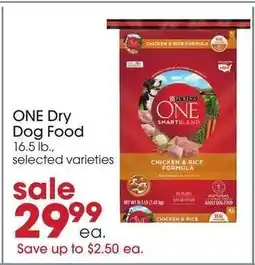 Giant Eagle ONE Dry Dog Food offer
