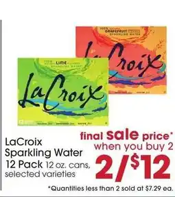 Giant Eagle LaCroix Sparkling Water offer