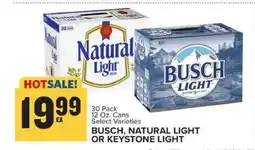 Food Lion Busch, Natural Light or Keystone Light offer