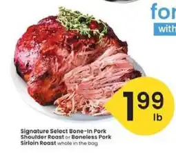 Albertsons Signature Select Bone-In Pork offer