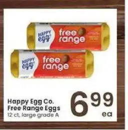 Albertsons Happy Egg Co. Free Range Eggs offer