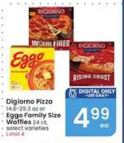 Albertsons Digiorno Pizza or Eggo Family Size Waffles offer